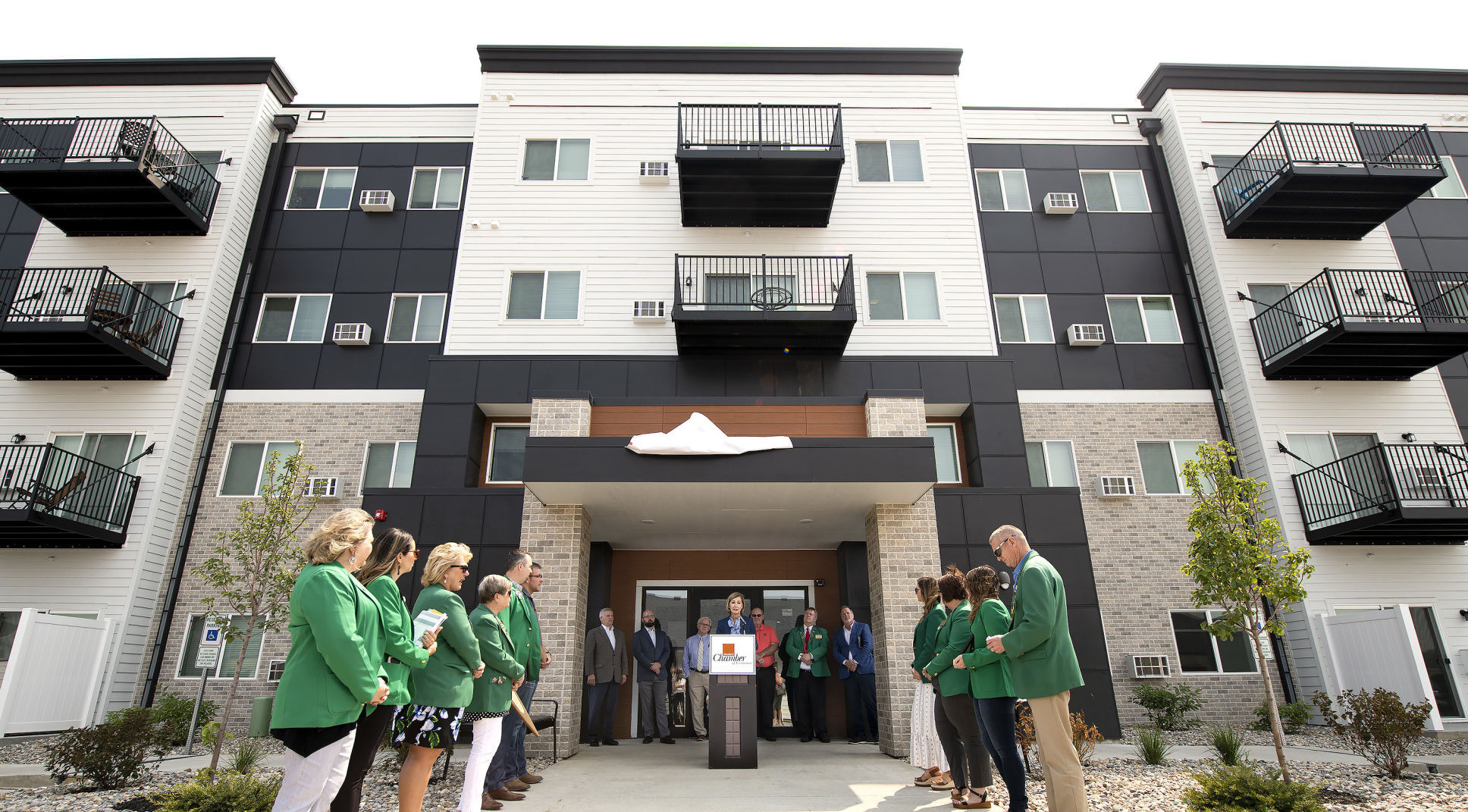 District 42 Apartments and Townhomes ribbon cutting